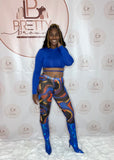 Blue Abstract 2 Piece Set